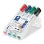 Marker Staedtler 351 B sekerový hrot čierna modrá zelená červená