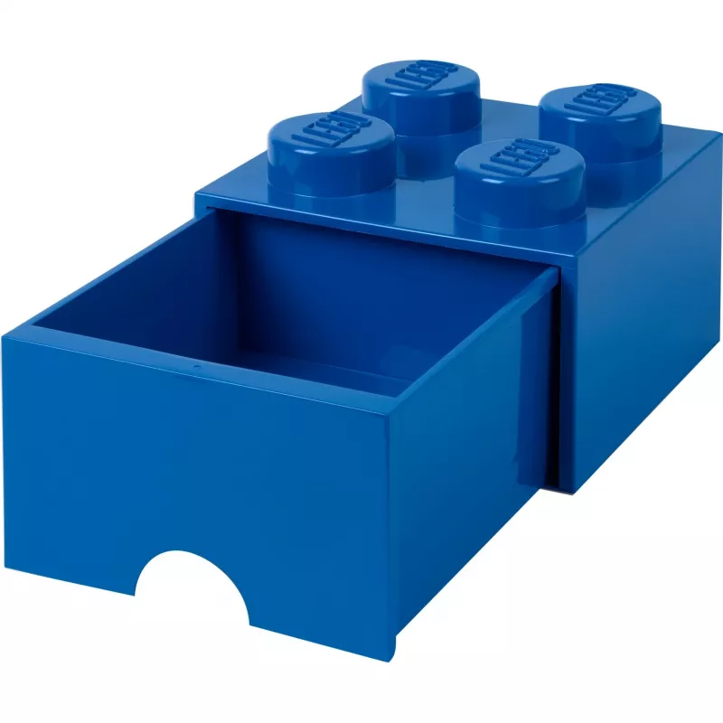 LEGO Brick Drawer 4 modrá, úložná krabica modrá
