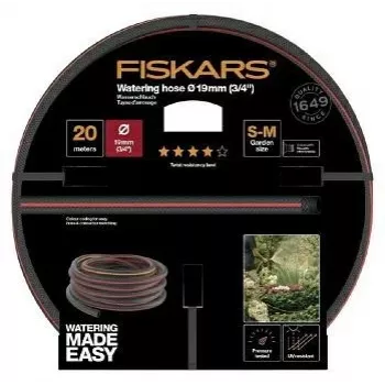 Záhradná hadica Fiskars Q4 3/4 palca 20 m, odolná 19 mm vnútorný priemer