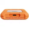 Externé SSD LaCie STND4000400 4 TB USB4 Gen 3x2 Thunderbolt USB Type-C, oranžová/nerez