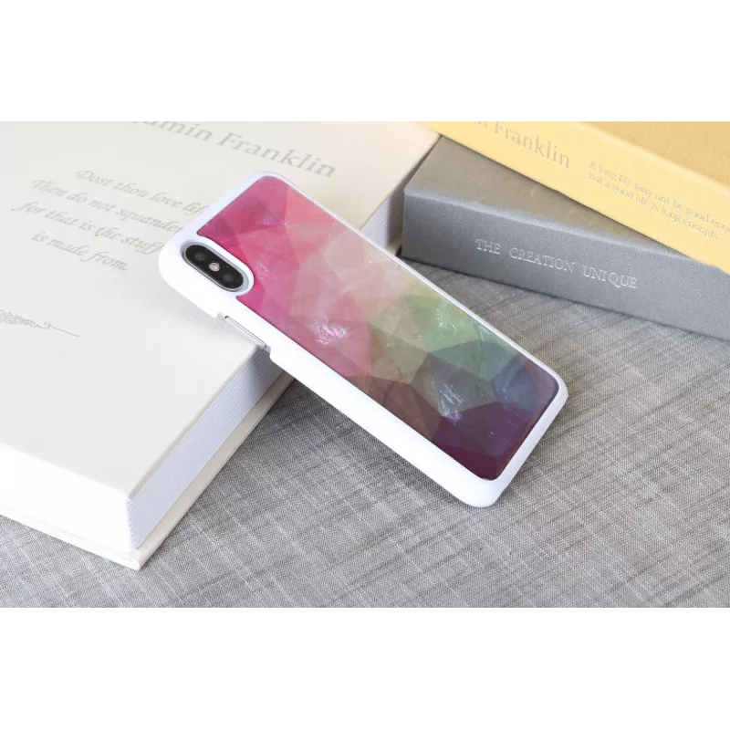 iKins Water Flower puzdro pre iPhone XS/X, biele, K1690H