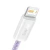 Kábel Baseus Dynamic USB na Lightning, 2,4 A, 2 m (fialová)