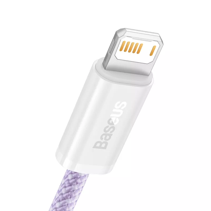 Kábel Baseus Dynamic USB na Lightning, 2,4 A, 2 m (fialová)