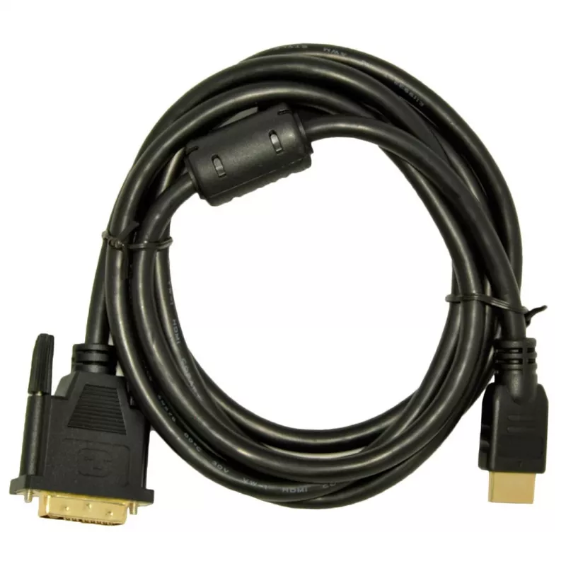 Akyga AK-AV-11 HDMI na DVI-D kábel (24+1), 1,8 m, čierny
