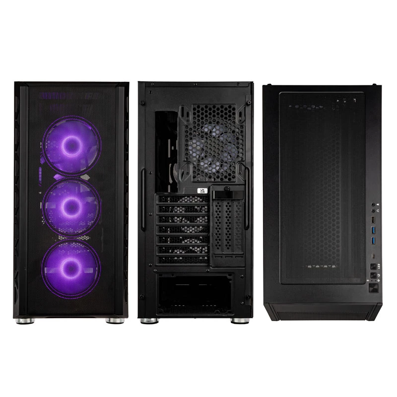 PC skriňa Kolink Citadel Mesh ATX ARGB Midi-Tower – čierna, ATX miditower formát