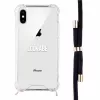Lookabe puzdro na telefón s náhrdelníkom pre iPhone XS Max, zlaté/čierne