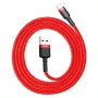 Baseus Cafule USB Lightning kábel 2,4A 1m (čierny + červený)
