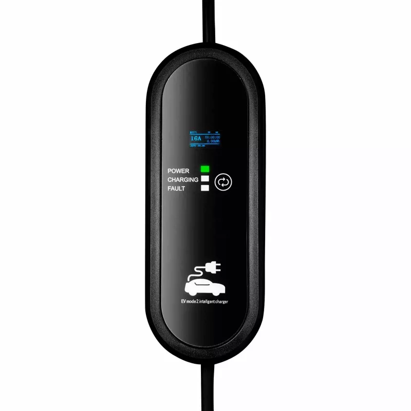 Akyga AK-EC-19 Nabíjačka pre elektromobily typ 2 LCD 1-fázová 16A 3,8kW 5m