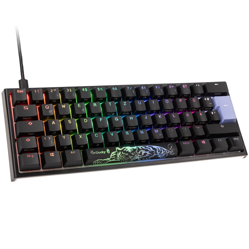 Ducky DKON2061ST klávesnica Gaming USB QWERTZ nemecká biela