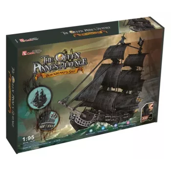 3D PUZZLE veľká sada pirátske lode Queen Revenge