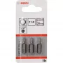 Bosch skrutkovací bit extra tvrdý, 3 ks, Torx, T10, oceľ, T10, 25 mm