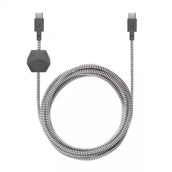 Kábel USB-C na USB-C Native Union Anchor kábel 1,8 m čierny biely