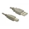 USB kábel DeLOCK 82216 USB 2.0 3 m USB A USB B sivý