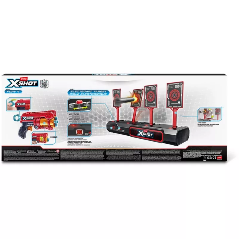 XSHOT interaktívny terč & Fury 4 2-pack, pištoľ na šípky