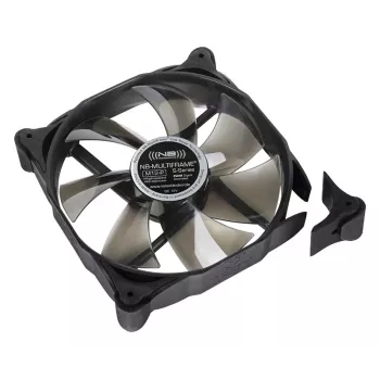 NoiseBlocker Multiframe M12-P 120 mm ventilátor do počítačovej skrine, 2000 ot/min, 133 m³/h, 4,5 V, čierna