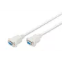 Assmann Zero-Modem prepojovací kábel. D-Sub9 F/F. 1,8 m. Snap puzdro. béžová (AK-610100-018-E)