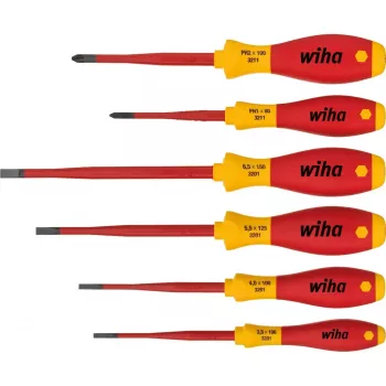 Sada skrutkovačov Wiha SoftFinish electric schlankFix, 6-dielna