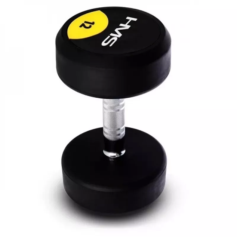 Pogumovaná jednoručná činka 12 kg HMS HG PRO 12