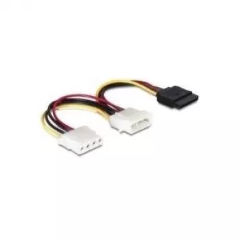 Napájací kábel SATA HDD DeLOCK 60103 2x 4-Pin konektor samec/konektor samica 0,165 m