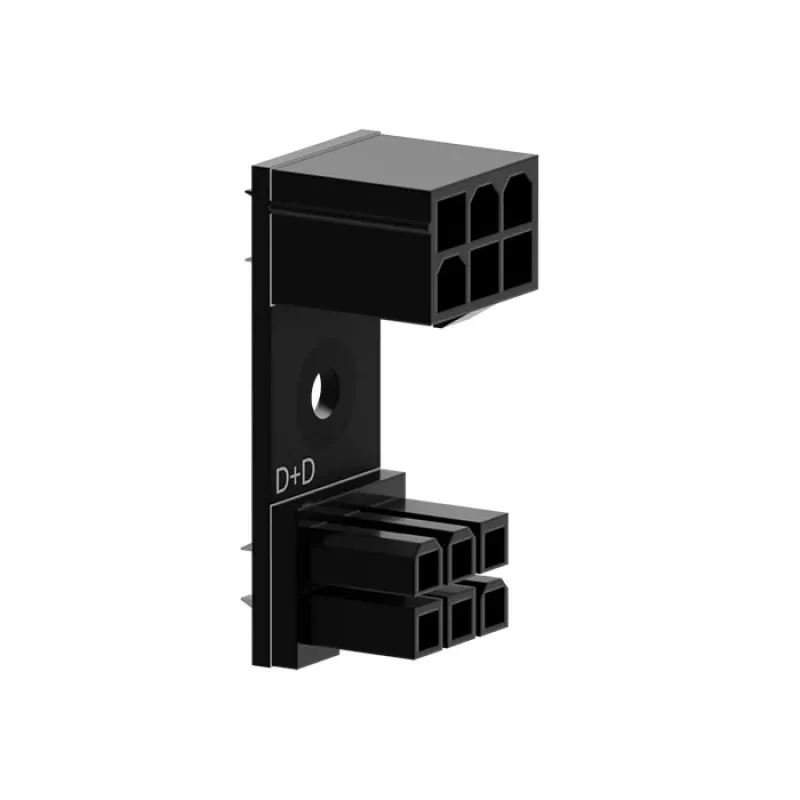 6‑Pin PCIe 180° adaptér D+D Singularity SC‑A‑PCIE6‑DD pre GPU/PCIe napájací konektor