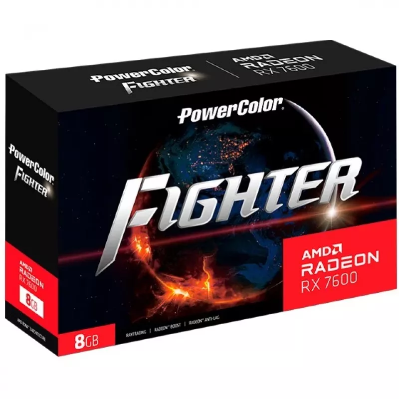 PowerColor Fighter Radeon RX 7600 8GB GDDR6 grafická karta