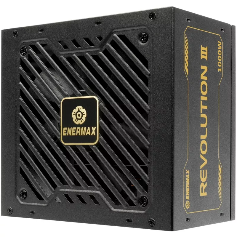 Napájací zdroj ENERMAX ERV1000G-AHG-MAC, 1000 W, 20+4-Pin-ATX, plne modulárny, 80 PLUS Gold, čierny