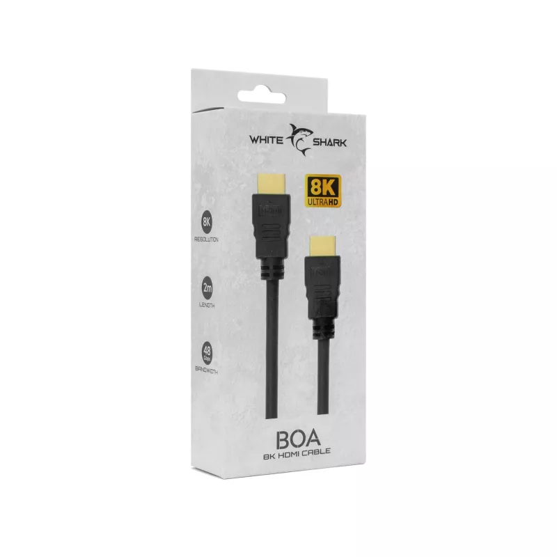 HDMI kábel White Shark BOA 2.1 M/M 2m 8K@60Hz