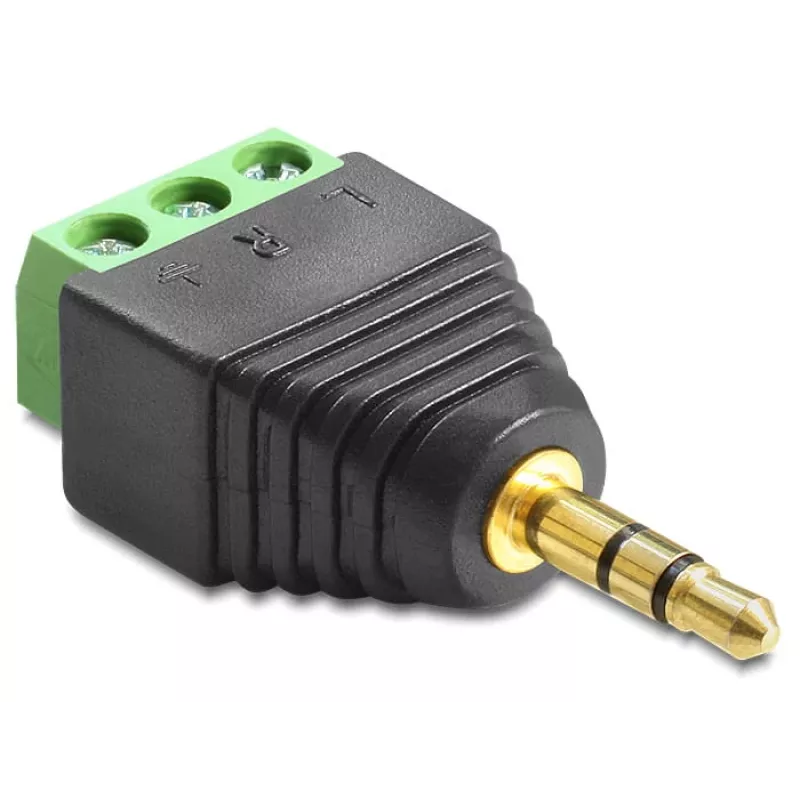 Adaptér DeLOCK 65419 3,5 mm 3p čierny zelený strieborný