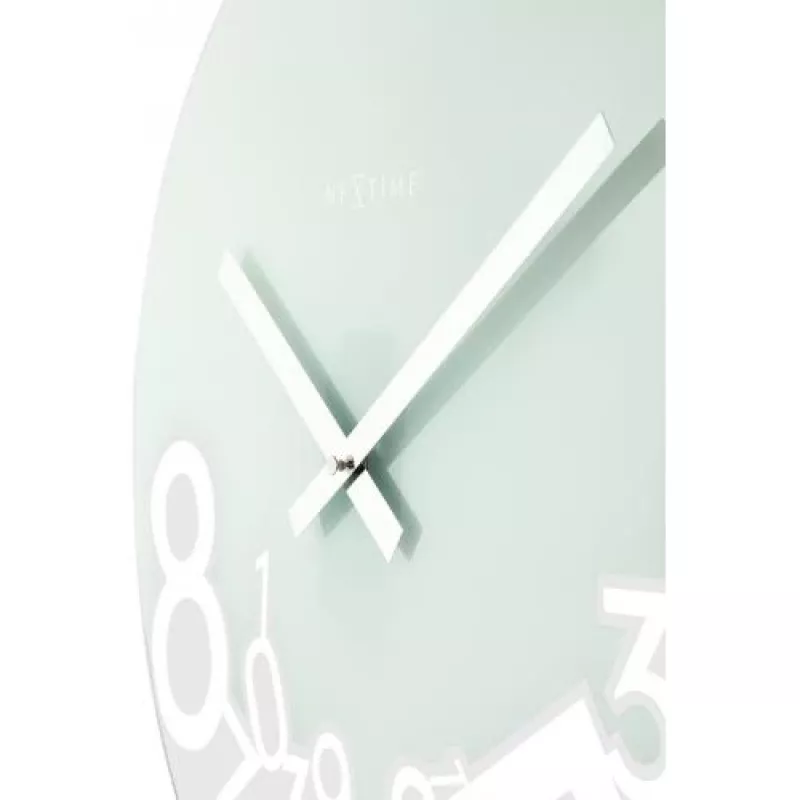 NeXtime hodiny 8115 Dropped, Ø43 cm, nástenné, strieborné