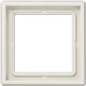 Kryt nástenného vypínača JUNG LS 981 W slonovina — bezskrutkový duroplastový kryt, 81×81 mm