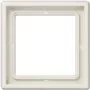 Kryt nástenného vypínača JUNG LS 981 W slonovina — bezskrutkový duroplastový kryt, 81×81 mm