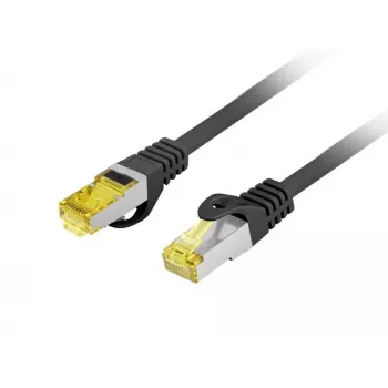 Lanberg Pcf6a-10cu-0050-bk Cat.6a S/FTP patch kábel, 0,5 m, čierny