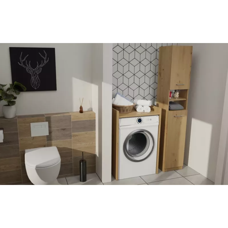 Top e Shop POLA skrinka do práčovne pre práčku – artisan dub