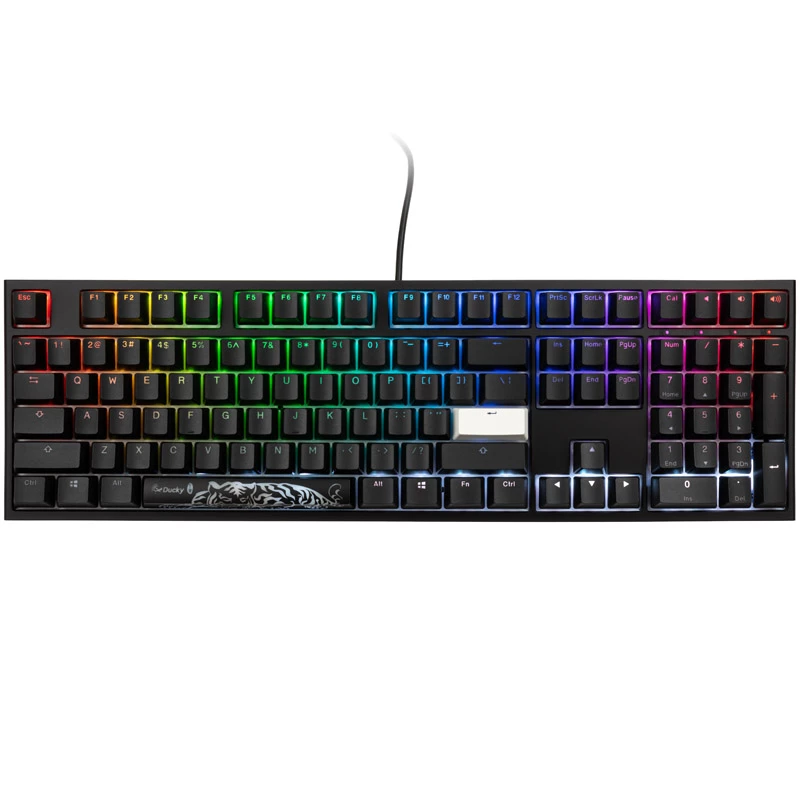 Ducky One 2 RGB klávesnica herná USB QWERTY čierna mechanická káblová