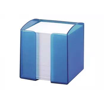 Štvorcový poznámkový blok Durable TREND štvorcový modrý transparentný
