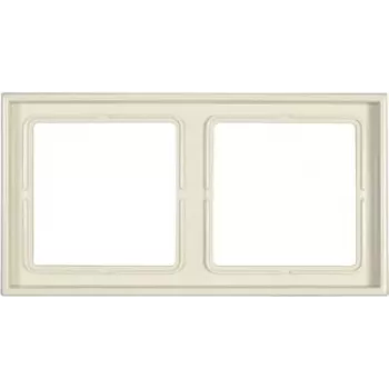 JUNG LS 982 W rámik 2-násobný slonovina bezskrutkový duroplast 81x152 mm