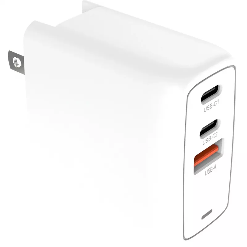 Nabíjačka Creative Labs 67W GaN 1x USB-A 2x USB-C PD — celkový výstupný výkon 67 W, technológia GaN