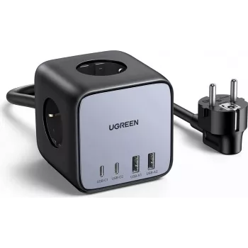 Ugreen DigiNest Pro 1 AC zásuvka(y) Type-C 1,8 m 4 3680 W čierna