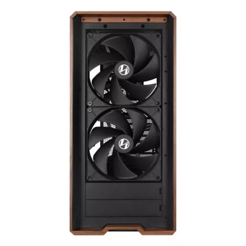 PC skriňa Lian Li Lancool LAN217X Midi Tower čierna, drevo