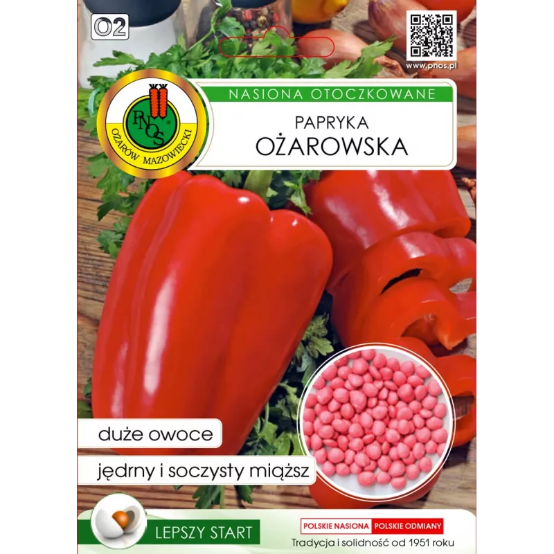 PNOS paprika Ozarowska obalené semená, balenie 50 ks