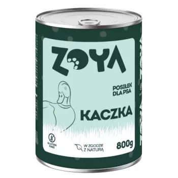 ZOYADuck mokré krmivo 800 g konzerva - kompletné jedlo pre dospelé psy, 75 % vlhkosti, 10,5 % bielkovín, 7,5 % tukov