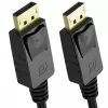 DisplayPort kábel Unitek Y-C609BK — 3 m, samec-samec, čierny