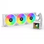 All-in-One CPU kvapalinový chladič Sharkoon S100 ARGB biely – 360 mm radiátor, Infinity-Mirror efekt