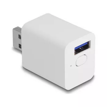 Smart zásuvka DELOCK 11832 — inteligentná Wi‑Fi vnútorná zásuvka, 2 A, 2400 MHz, biela