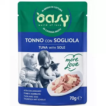 Oasy More Love tuniak s jazykom morským vrecko 70 g