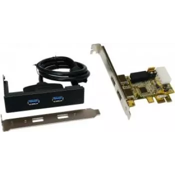 Interný PCIe USB 3.2 Gen 1 adaptér Exsys EX-11072, výstup USB 3.2 Gen 1, 75×52 mm, 0,2 kg
