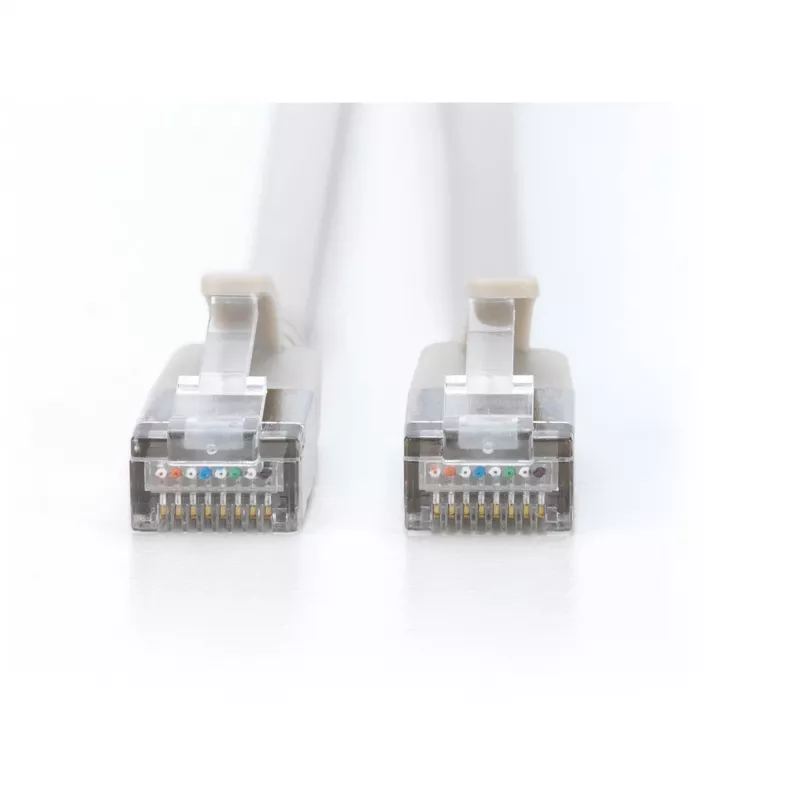 Digitus CAT 6A F-FTP tenký patch kábel 10 m sivý
