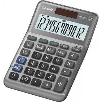 Stolná kalkulačka Casio MS-120FM základná čierna 12 miest daň zisk