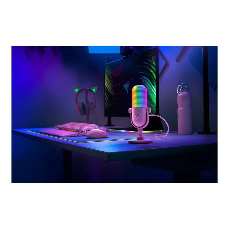 Razer Seiren V3 Chroma ružový PC mikrofón