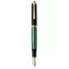 Pelikan Souverän 1000, čierna, zelená, Medium, obojručné, Nemecko, 1 ks